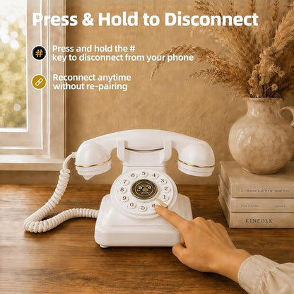 Retro BlueTooth Rotary Phone